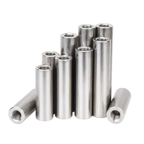 WANG TII DOO 10 Stück M2.5 Runde Kupplungsmuttern, Verbindungsmuttern Aus Edelstahl 304, Befestigungselemente Für Den Industriebau,M2.5x5x10mm WANG TII DOO 10 Stück M2.5 Runde Kupplungsmuttern, Verbindungsmuttern Aus Edelstahl 304, Befestigungselemente Für Den Industriebau,M2.5x5x10mm von WANG TII DOO