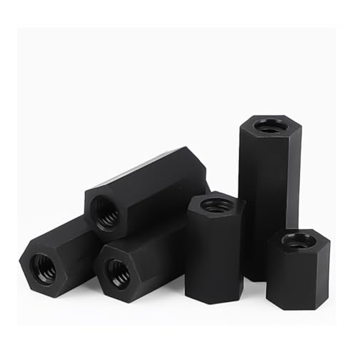 WANG TII DOO 100 Stück M4 Abstandshalter Aus Schwarzem Nylon Mit Sechskantsäule Kunststoff Doppelgewinde Länge 11–15 Mm Für Die Befestigung Von Leiterplatten Und Heimwerkerelektronik,M4×19mm WANG TII DOO 100 Stück M4 Abstandshalter Aus Schwarzem Nylon Mit Sechskantsäule Kunststoff Doppelgewinde Länge 11–15 Mm Für Die Befestigung Von Leiterplatten Und Heimwerkerelektronik,M4×19mm von WANG TII DOO