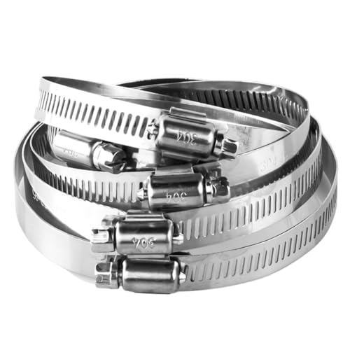 WANG TII DOO 5-Teilige Schlauchschelle, Verstellbare Schlauchschelle, Rohrschellen Aus Edelstahl 304 Für Sanitär-, Automobil- Und Mechanische Anwendungen,Diameter 0~250mm WANG TII DOO 5-Teilige Schlauchschelle, Verstellbare Schlauchschelle, Rohrschellen Aus Edelstahl 304 Für Sanitär-, Automobil- Und Mechanische Anwendungen,Diameter 0~250mm von WANG TII DOO
