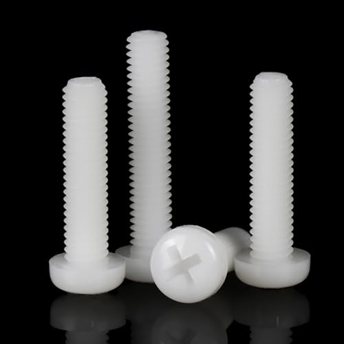WANG TII DOO 50 Stück M6 Nylon-Kunststoff-Rundkopfschrauben, Kreuzschlitzschrauben, Nichtmetall-Schrauben, Perfekt Für Heimwerker-Modellbau Und Hobby-Einsatz,M6×30mm WANG TII DOO 50 Stück M6 Nylon-Kunststoff-Rundkopfschrauben, Kreuzschlitzschrauben, Nichtmetall-Schrauben, Perfekt Für Heimwerker-Modellbau Und Hobby-Einsatz,M6×30mm von WANG TII DOO