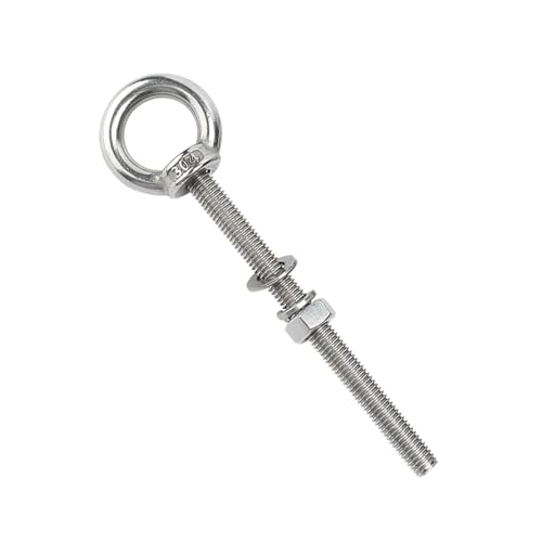 WANG TII DOO M12 304 Edelstahl-Ringschraube Mit Muttern Und Unterlegscheibe, Schrauben-Ringschrauben-Verankerungssatz Für Den Innen- Und Außenbereich,M12×80mm WANG TII DOO M12 304 Edelstahl-Ringschraube Mit Muttern Und Unterlegscheibe, Schrauben-Ringschrauben-Verankerungssatz Für Den Innen- Und Außenbereich,M12×80mm von WANG TII DOO