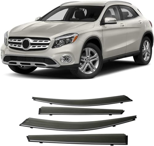 WANGAIDCE Regenabweiser Fenster Visier für Mercedes-Benz GLA-Class GLA180 GLA200 GLA220 GLA250 2016-2020, Rauch Tür Vent Deflektor Markisen Sonne Regen augenbraue Autofenster Visier WANGAIDCE Regenabweiser Fenster Visier für Mercedes-Benz GLA-Class GLA180 GLA200 GLA220 GLA250 2016-2020, Rauch Tür Vent Deflektor Markisen Sonne Regen augenbraue Autofenster Visier von WANGAIDCE