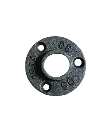 Flansch 10Pcs Wand Montieren Boden Antike Flansch Stück Hardware Werkzeug Gusseisen Flansche Aluminium Legierung Flansch(Iron Flange DN15) von WANGBINGXING