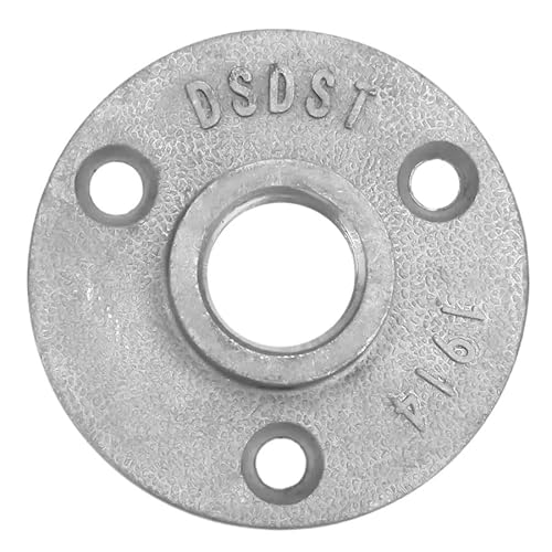 WANGBINGXING Flansch 10 Stück Aluminiumlegierung/Gusseisen 3-Loch 65 mm Flanschrohr Basisgewinde Bodenflansch Gusseisen Retro Wasserhahn Flanschguss 1/2 Zoll(Aluminum Alloy) von WANGBINGXING