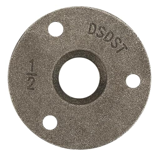 WANGBINGXING Flansch 10 Stück Aluminiumlegierung/Gusseisen 3-Loch 65 mm Flanschrohr Basisgewinde Bodenflansch Gusseisen Retro Wasserhahn Flanschguss 1/2 Zoll(Cast Iron) von WANGBINGXING