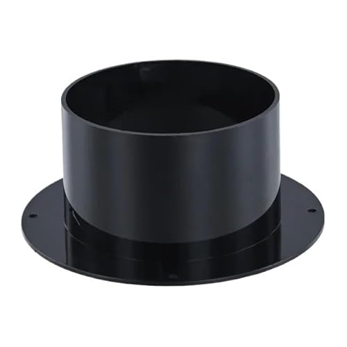 WANGBINGXING Flansch 1pc Wand Flansch Stecker for Belüftung Rohr Luftführung Verbindung Runde 75/100/125/150/200mm Schwarz Haushalts Zubehör(100MM) von WANGBINGXING