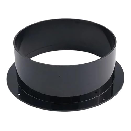WANGBINGXING Flansch 1pc Wand Flansch Stecker for Belüftung Rohr Luftführung Verbindung Runde 75/100/125/150/200mm Schwarz Haushalts Zubehör(150MM) von WANGBINGXING