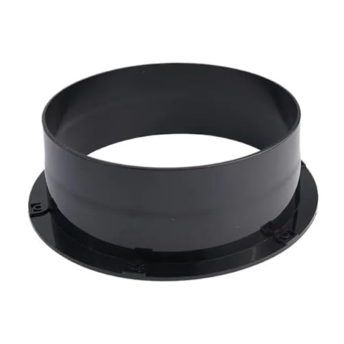 WANGBINGXING Flansch 1pc Wand Flansch Stecker for Belüftung Rohr Luftführung Verbindung Runde 75/100/125/150/200mm Schwarz Haushalts Zubehör(200MM) von WANGBINGXING