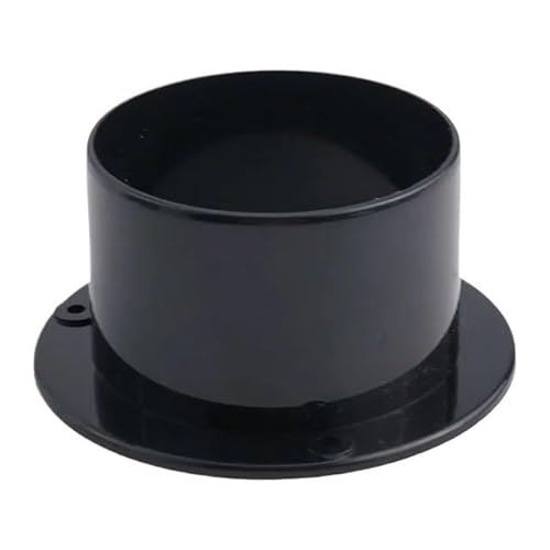 WANGBINGXING Flansch 1pc Wand Flansch Stecker for Belüftung Rohr Luftführung Verbindung Runde 75/100/125/150/200mm Schwarz Haushalts Zubehör(75MM) von WANGBINGXING