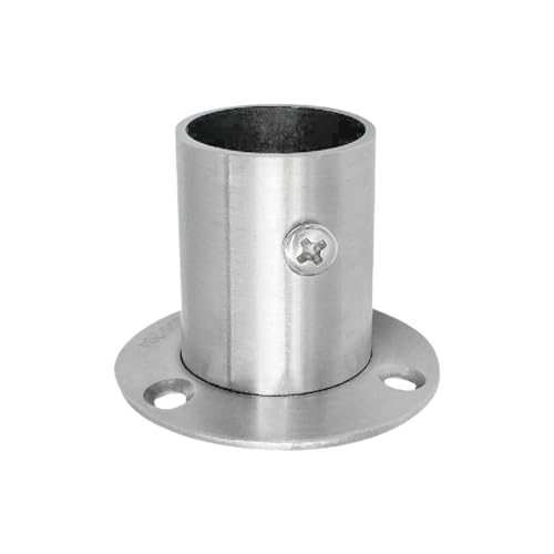 WANGBINGXING Flansch 2 STÜCKE 19mm-32mm Edelstahl Kleiderstange Halter Klappe Flansch Schrank Hängen Stützrohr(19mm-Without Cover) von WANGBINGXING