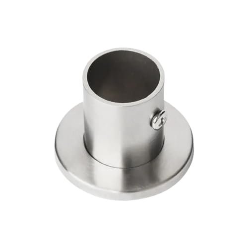 WANGBINGXING Flansch 2 STÜCKE 19mm-32mm Edelstahl Kleiderstange Halter Klappe Flansch Schrank Hängen Stützrohr(25mm-with Cover) von WANGBINGXING