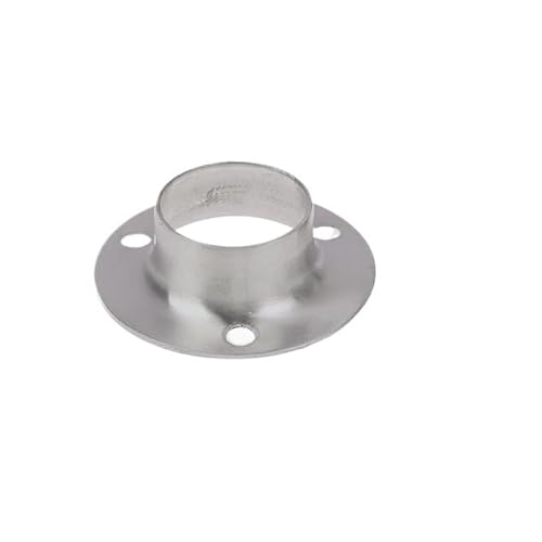 WANGBINGXING Flansch 2 STÜCKE Edelstahl 19-32mm Dia Unterstützung Flansch Sitz for Kleiderschrank Hängen Schiene Stange Pole Buchse Ende Halter(08) von WANGBINGXING