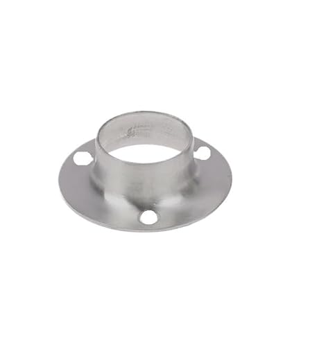WANGBINGXING Flansch 2 STÜCKE Edelstahl Flansch Sitz Gardinenstange Sitz Rundrohr Sitzhalterung Haushaltsmöbel Hardware Handtuch Rohrhalterung(08) von WANGBINGXING