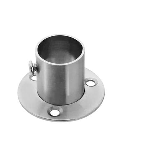 WANGBINGXING Flansch Kleiderschrank Stahlrohr Halterung Rohr Unterstützung Flansch Sitz Schiene Pole Buchse Ende Halter(22mm) von WANGBINGXING