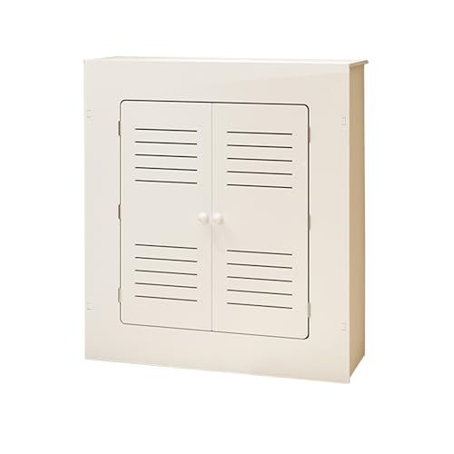 Heizkörper Abdeckung, PVC Heizungsverkleidung, 2 Türen mit Griffen, Glatte, Leicht zu Reinigende Oberfläche, für Zuhause, Wohnzimmer, Schlafzimmer(80 * 80 * 20cm/31 * 31 * 8in) von WANGCEPLSD