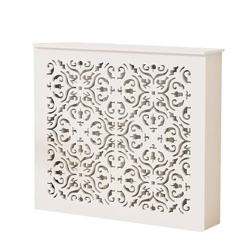 Heizkörperabdeckung, PVC-heizungsregal für Heizkörper mit Ablagefläche, für Dekoratives Wohnzimmer zu Hause, Hohllüftung(80 * 80 * 20cm/31 * 31 * 8in) von WANGCEPLSD