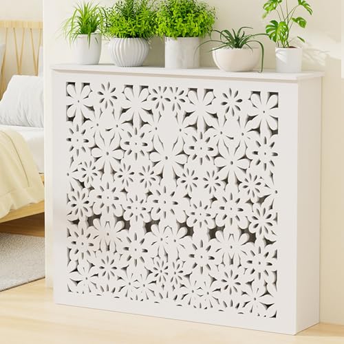 Heizungsregal für Zuhause, PVC Heizungsverkleidung, Zapfenverbindungskonstruktion, für Wohnzimmer, Schlafzimmer, Küche, Kann Aufbewahrt Werden(80 * 70 * 20cm/31 * 28 * 8in) von WANGCEPLSD