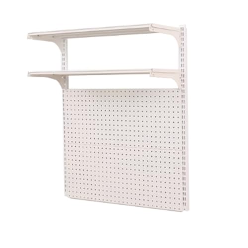 Lochplatte Aus Metall, Lochwand Werkstatt Wandorganizer, Für Die Werkzeugaufbewahrung In Garage, Werkbank, Büro, Küche, Doppellagiges Regal Wand Mit Befestigungsschrauben, Tragkraft 50 Kg(66x90cm/26x3 von WANGCEPLSD