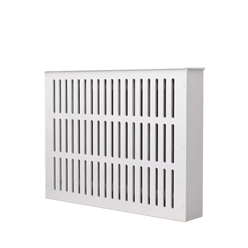 PVC Heizkörper Abdeckung, Heizkörperverkleidung mit Vertikalen Lamellen, Schmutzabweisend Und Waschbar, für Dekoratives Wohnzimmer Zu Hause(80 * 80 * 15cm/31 * 31 * 6in) von WANGCEPLSD