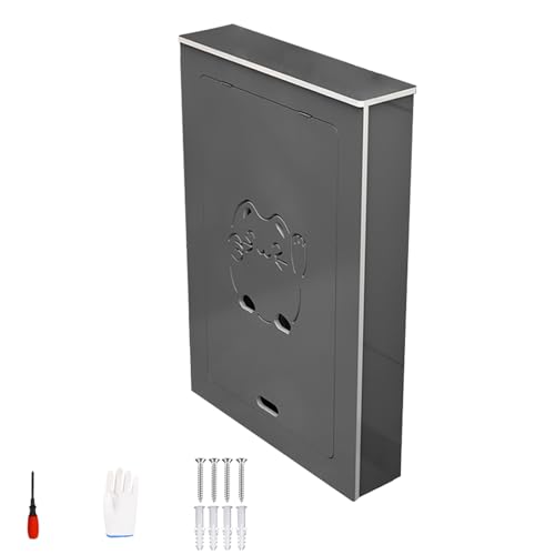 PVC Heizungsverkleidung, Graue Heizungsabdeckung, Hohlmuster Zur Belüftung Und Wärmeableitung, für Schlafzimmer, Wohnzimmer, Flip-Top-Design(70 * 80x15cm/28 * 31 * 6in) von WANGCEPLSD