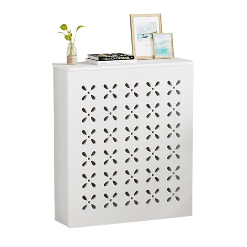 PVC Radiator Cover, Einfache Heizung Verkleidung für Zuhause, Moderner Stil, Winkeleisen Sichert den Innenraum, für Dekoratives Wohnzimmer zu Hause(90 * 90 * 25cm/35 * 35 * 10in) von WANGCEPLSD