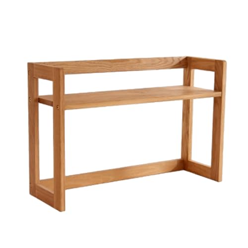 WANGCEPLSD Schreibtisch Regal aus Eiche, Regal Küche Arbeitsplatte, Computertisch, Schreibtischregal für Studentenwohnheime, Zuhause Oder Büro, Tragkraft 15 Kg(Beige,60cm/24in) von WANGCEPLSD
