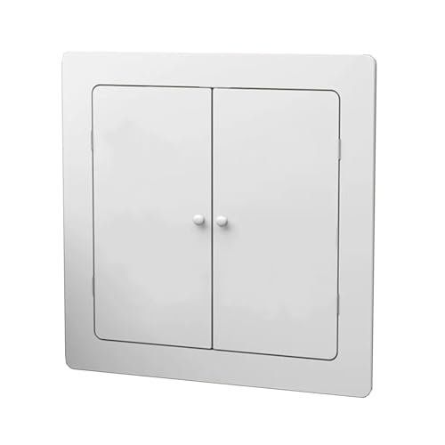 Wandheizungsabdeckung aus Radiator Cover, Unsichtbare Heizkörperverkleidung, Doppeltür-Design, mit Griff, für Elektrische Rohre, Ventile, Elektrik(80 * 90cm/31 * 35in) von WANGCEPLSD