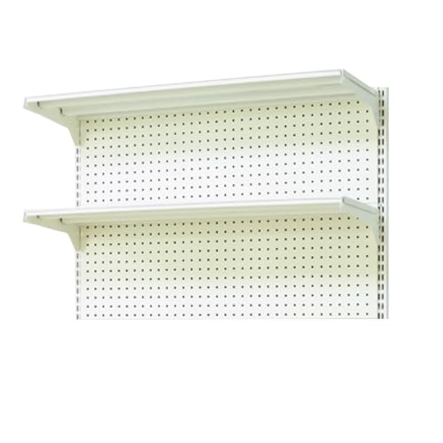 Weißes Stecktafel Zur Wandmontage, Küchenregal Wand, Kohlenstoffarmer Stahl, Lochwand Werkstatt, Tragkraft 50 Kg, Für Wände Zu Hause, Büroorganisation, Küche, Bastelraum(92x90cm) von WANGCEPLSD