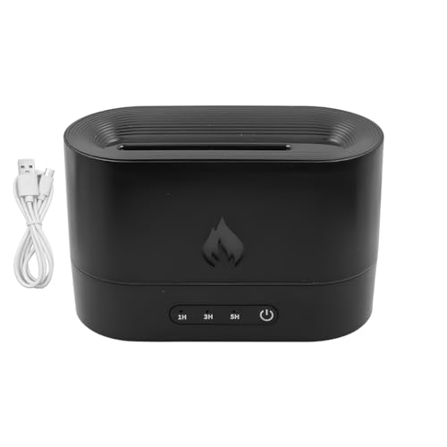 Flamme Air Aroma Diffuser Luftbefeuchter Aroma Diffuser Luftbefeuchter mit 3D-Flammen-Nachtlicht 250 ml für Schlafzimmer Zuhause und Büro von WANGCL