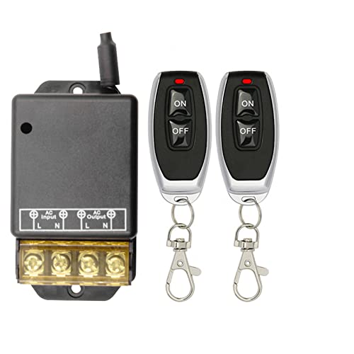 MINI Wireless Remote Switch 433mhz RF Transmitter und Receiver High Power on/off Switch 220V 30A für Pumpe Lichter Decke Elektrische Geräte von WANGCL