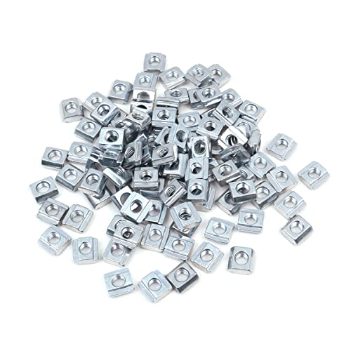 WANGCL 100 STÜCKE Schiebe-T-Nutmutter Verzinkter Kohlenstoffstahl-Mutternverschluss für quadratische Nutmutter aus Aluminiumprofil - EU20-M5 WANGCL 100 STÜCKE Schiebe-T-Nutmutter Verzinkter Kohlenstoffstahl-Mutternverschluss für quadratische Nutmutter aus Aluminiumprofil - EU20-M5 von WANGCL