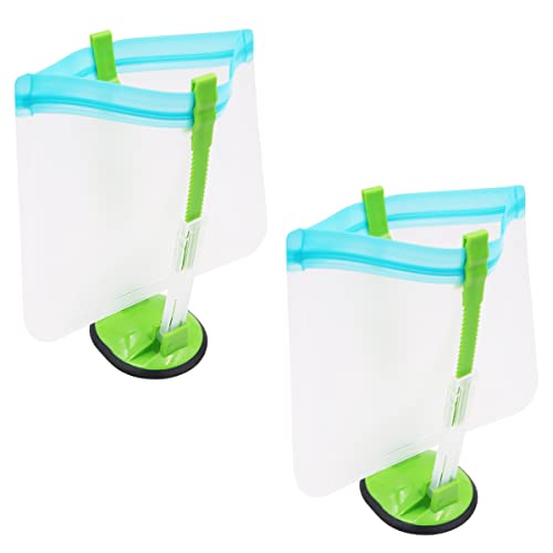 WANGCL Gefrierbeutel Wiederverwendbar mit Tütenhalter, Küchen Gadgets Zipper Beutel für Plastiktüten Sandwichbeutel von WANGCL