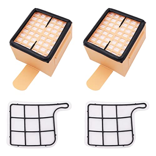 WANGCL 2x HEPA Filter + 2x Motorfilter für Staubsauger geeignet für Vorwerk Kobold Kobold VK135 VK136 - VK 135 136 von WANGCL