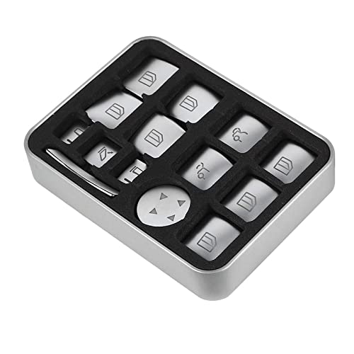 WANGCL Mer-cedes Fensterheberknopf-Aufkleber für Ben-z B C E Gla Cla Glk Gl Ml Gle Class WANGCL Mer-cedes Fensterheberknopf-Aufkleber für Ben-z B C E Gla Cla Glk Gl Ml Gle Class von WANGCL