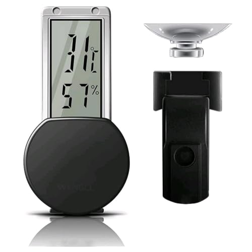 WANGCL Elektronisches Hygrometer für Reptilien, wasserdicht, Echtzeit, Eidechsen-Crawler-Box, Regenwaldtanks, Luftfeuchtigkeit, Temperaturüberwachung mit eingebautem Sensor von WANGCL