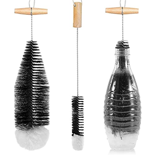 WANGCL Flaschenbürste für SodaStream Glasflaschen Kratzfrei Reinigung Flaschenreiniger für Glaskaraffe 0,6 Liter Sodaflaschen Trinkflaschen (2 Stück Schwarz) WANGCL Flaschenbürste für SodaStream Glasflaschen Kratzfrei Reinigung Flaschenreiniger für Glaskaraffe 0,6 Liter Sodaflaschen Trinkflaschen (2 Stück Schwarz) von WANGCL