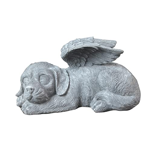 WANGCL Gedenk-Gartenornamente für den Garten, Engelsflügel für Hunde, Mini-Tierstatue für Grabsteine oder Rasen Dekoration WANGCL Gedenk-Gartenornamente für den Garten, Engelsflügel für Hunde, Mini-Tierstatue für Grabsteine oder Rasen Dekoration von WANGCL