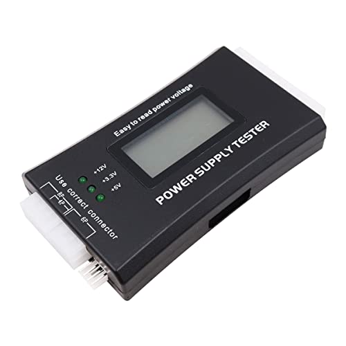 WANGCL LCD-Display, PC-Netzteil-Tester, 20/24-polig, PSU-Tester für SATA-IDE-HDD-ATX-ITX-BYI-Stecker WANGCL LCD-Display, PC-Netzteil-Tester, 20/24-polig, PSU-Tester für SATA-IDE-HDD-ATX-ITX-BYI-Stecker von WANGCL