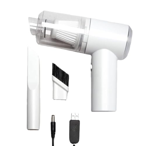 WANGCL Mini Wiederaufladbarer Autostaubsauger Kabelloser 120W 6000PA Handstaubsauger mit LED-Licht für Auto-Haustier-Tastatur-Computer-Schreibtisch WANGCL Mini Wiederaufladbarer Autostaubsauger Kabelloser 120W 6000PA Handstaubsauger mit LED-Licht für Auto-Haustier-Tastatur-Computer-Schreibtisch von WANGCL