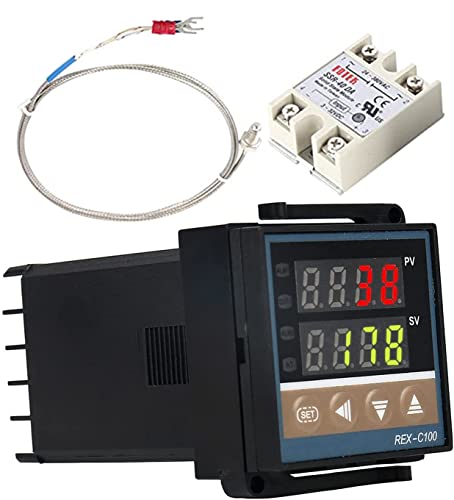 WANGCL REX-C100 LED PID Controller Kits Alarm Digitaler intelligenter Thermostat AC110V-240V WANGCL REX-C100 LED PID Controller Kits Alarm Digitaler intelligenter Thermostat AC110V-240V von WANGCL