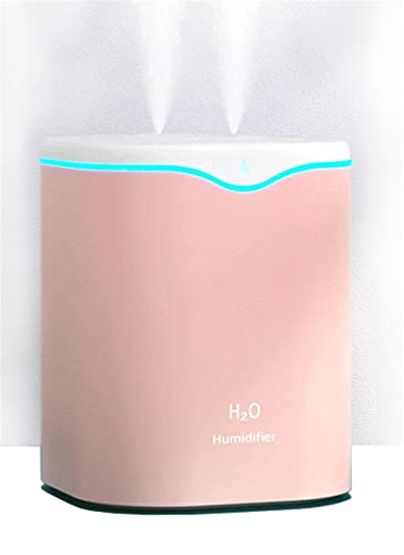 WANGCL USB Tragbarer Luftbefeuchter 2000 ml Luftbefeuchter für Schlafzimmer flüsterleise Luftbefeuchter Luftbefeuchter Luftbefeuchter für Schlafzimmer Pflanzen Zuhause (Rosa) von WANGCL