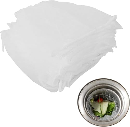 200 Stück Sink Strainer, Stück Filter Net Sieb für Spülbecken, Einweg Sink Filter Küchenspüle Sieb Mesh Tasche, Mesh Abflussfilter Spülbecken Sieb Tasche, Erstopfungsschutz Filterbeutel Spülbecken von WANGENPING