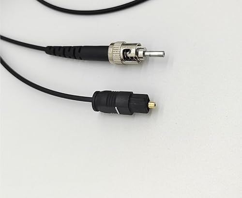 WANGFI ST Toslink Digital Optical Fiber Audio Kabel Textil Maschine Kunststoff Optische Faser SPDIF(1m) von WANGFI
