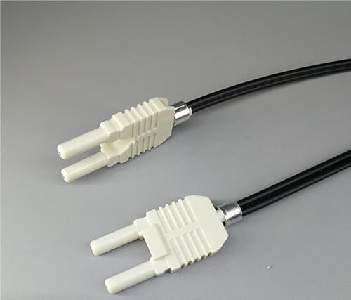 WANGFI Zweiadrige POF-Kunststoff-Lichtwellenleiter HFBR-4506Z weißes doppelseitiges Dual-Core-Kabel(2m) von WANGFI