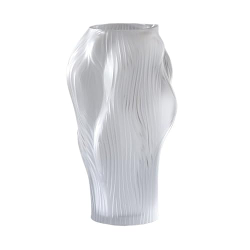 WANGHAI-666 Blumenvase Frosted Transparent Glas Vase Hydrokultur Blume Anordnung Getrocknete Blumen Künstliche(Groß) von WANGHAI-666