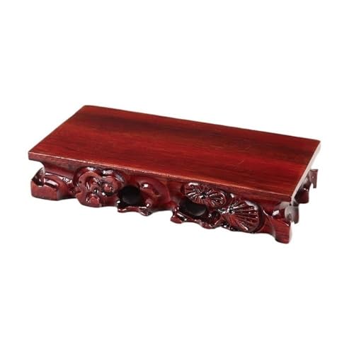 WANGHAI-666 Bonsai-Basis Rechteckig mit Relief-Skulptur, Bonsai-Basis, Blumenvase, Teekanne, Präsentationsständer Sockelständer(XS) von WANGHAI-666
