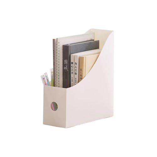 WANGHAI-666 Datei-Organizer Desktop-Datei-Organizer, Student Office Document Bookends Regal Verstellbare Bücherregal-Aufbewahrungsbox(Weiß) von WANGHAI-666