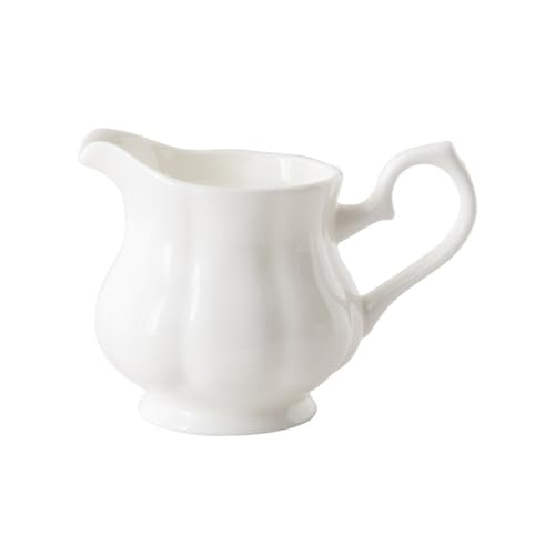 WANGHAI-666 Sauciere Haushalt Keramik Milch Krug Mit Griff Kleine Creamer Container Set for Kaffee Milch Saucen Salat Saucierenständer von WANGHAI-666