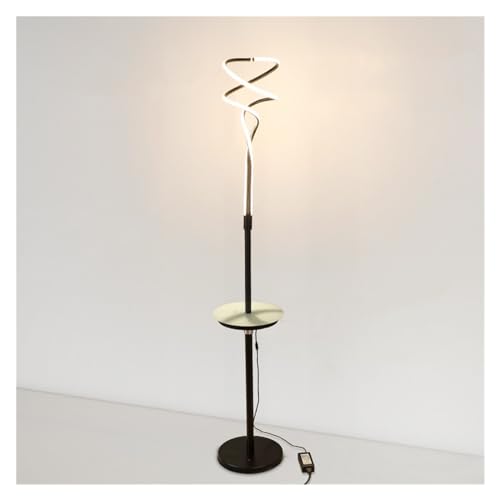 WANGHAI-666 Stehlampen Moderne Stehlampe mit Tisch, USB-Anschluss Stehende Leselampe, Wohnzimmer Stehlampe for Wohnzimmer, Schlafzimmer, Büro für Lesungen(Schwarz) von WANGHAI-666