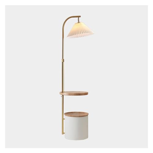 WANGHAI-666 Stehlampen Stehlampe aus Holz - Stehlampe for Schlafzimmer & Wohnzimmer - Mid Century Modern Stehlampe mit Couchtisch for Bauernhaus für Lesungen(Natural) von WANGHAI-666